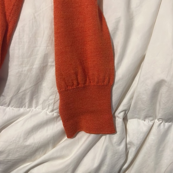 Peter Millar Merino/Cashmere sweater with collar- Men’s - M - Burnt Orange - Picture 5 of 6